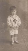 Luis Guillermo Loveluck Fariña, 3 years old, 1917