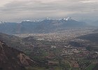 Sommet du Pieu, NNE - Grande Sure (à g), La Pinea, Charmant Som, Grand Som, Chamechaude (centre), Lances de Malissard, Dent de Crolles (à d), avec Grenoble devant : Vercors, Walks