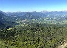 Panorama centré SO, avec l'Obiou à g, Grand Ferrand, le Rognon, le Jocou, Mt Barral, Mt Aiguille, Gd Veymont, Roche Rousse, Sommet de Malaval : Dévoluy, Walks