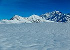NE - Aiguille Croche (centre), Aiguille du Goûter, Dôme du Goûter, Mont Blanc (à d) : Beaufortain, Walks