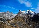 Col du Moriond, ENE - Pointe de la Grande Glière (à g), Pointe de la Petite Glière, Aiguille de la Vanoise, La Grande Casse (centre), Pointe Mathews : Vanoise, Walks
